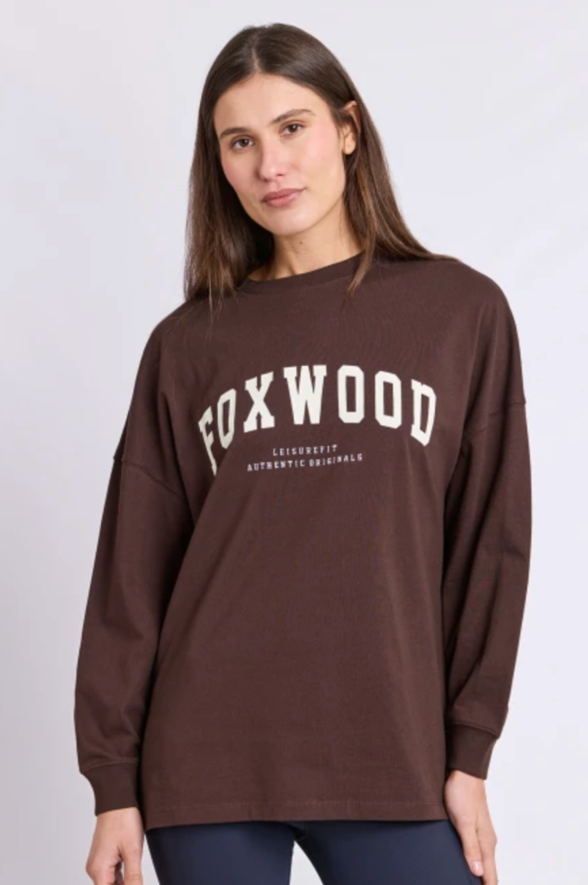 Foxwood Interval L/S Tee - Coffe Bean