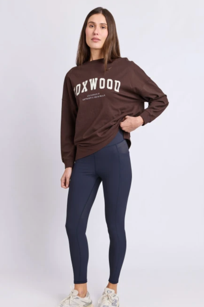 Foxwood Interval L/S Tee - Coffe Bean