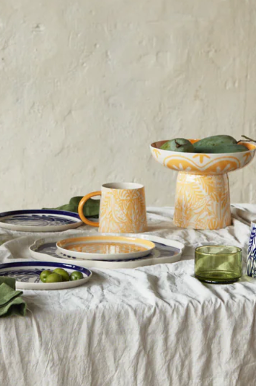 Del Sol Bird Mug - Mustard