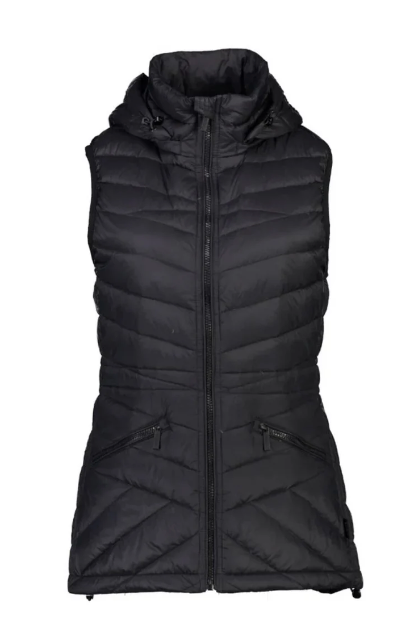 Moke Mary Claire Puffer Vest - Black