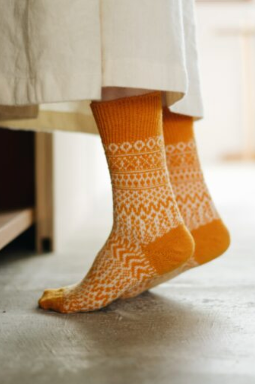 Oslo Wool Jacquard Socks