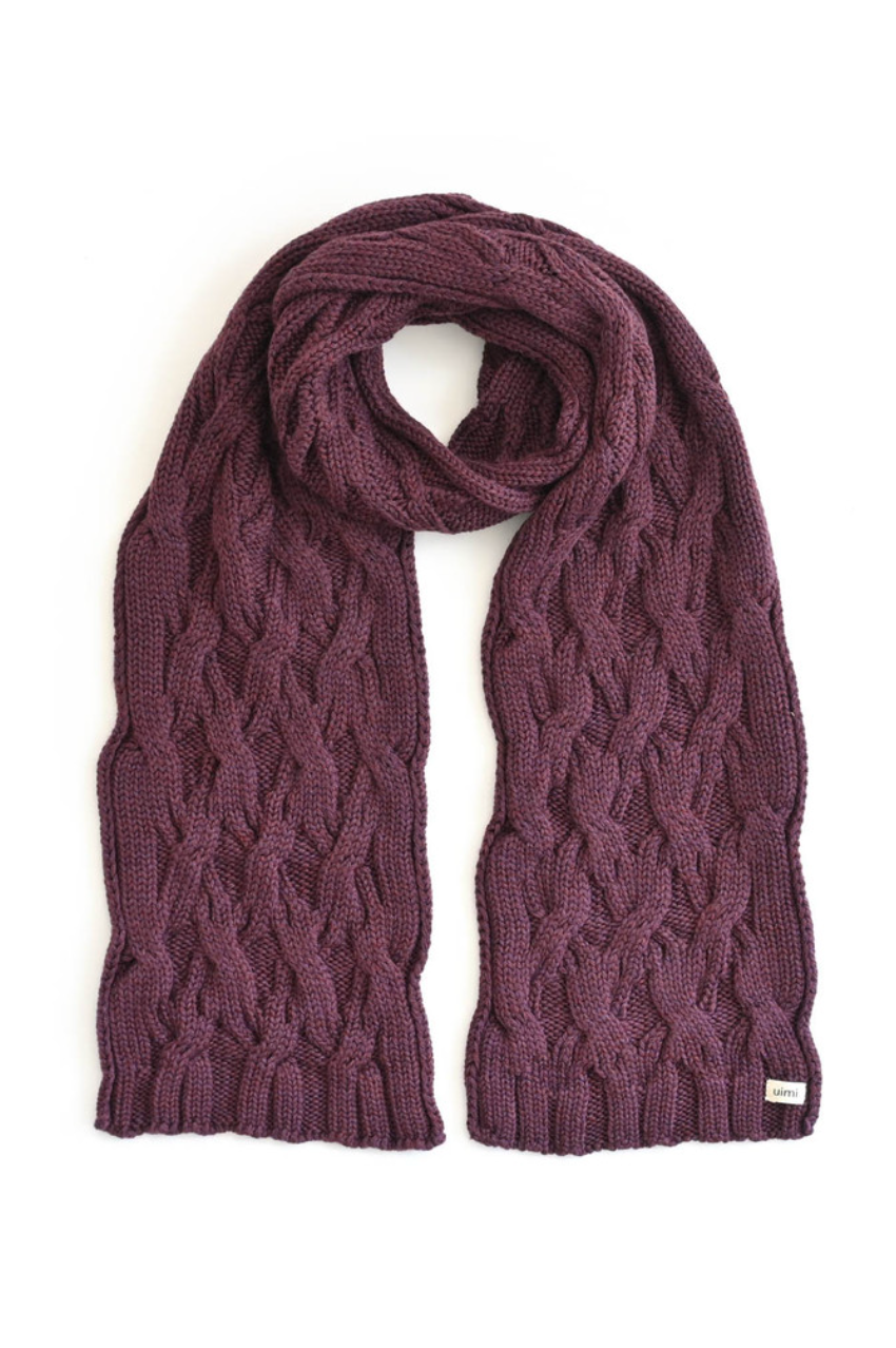 Mabel Merino Cable Scarf