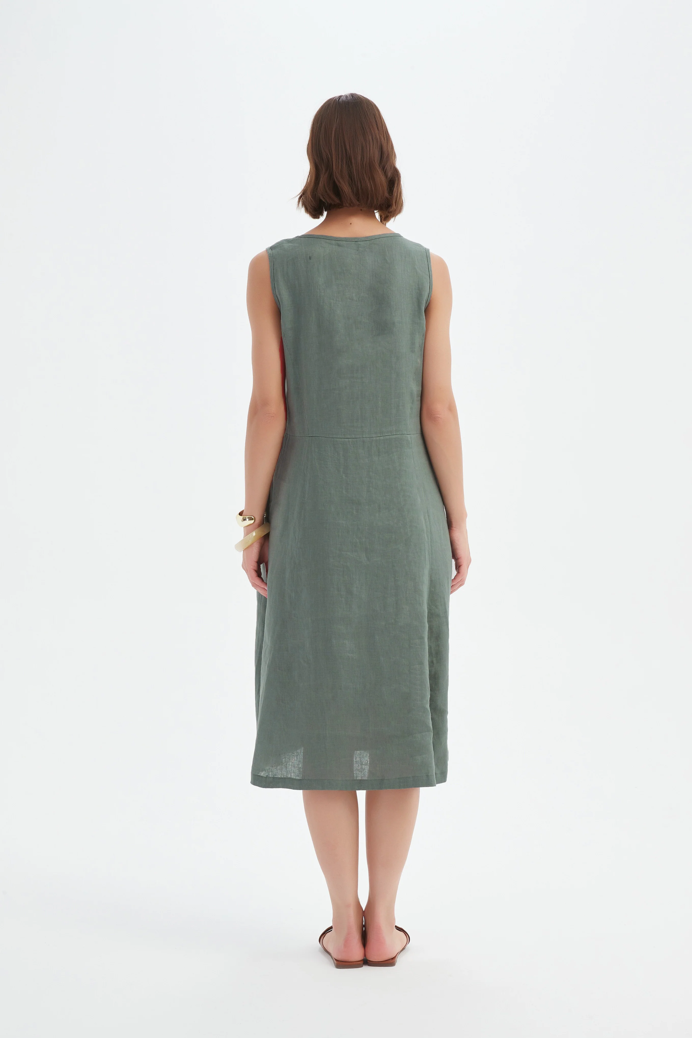 Sleeveless Pocket Dress - Petrol