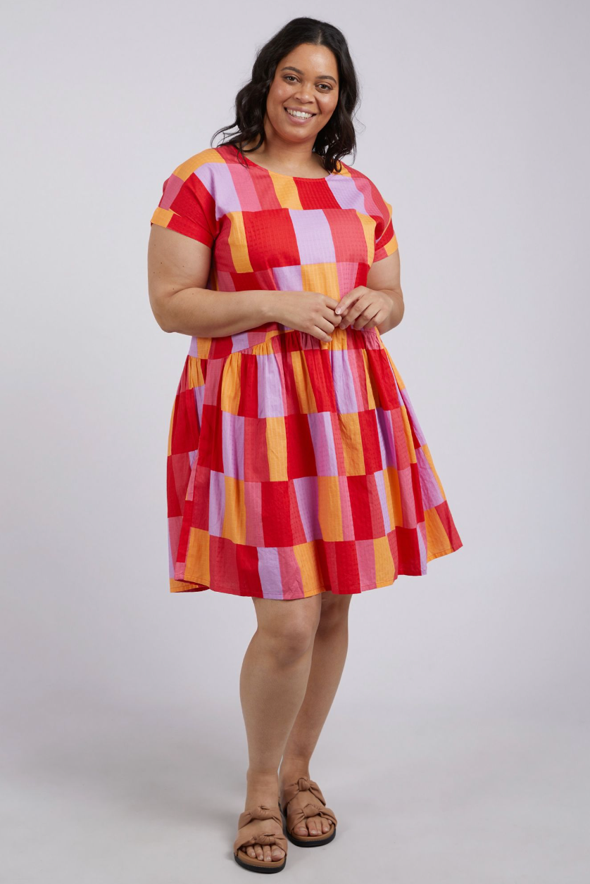 Soleil Check Dress