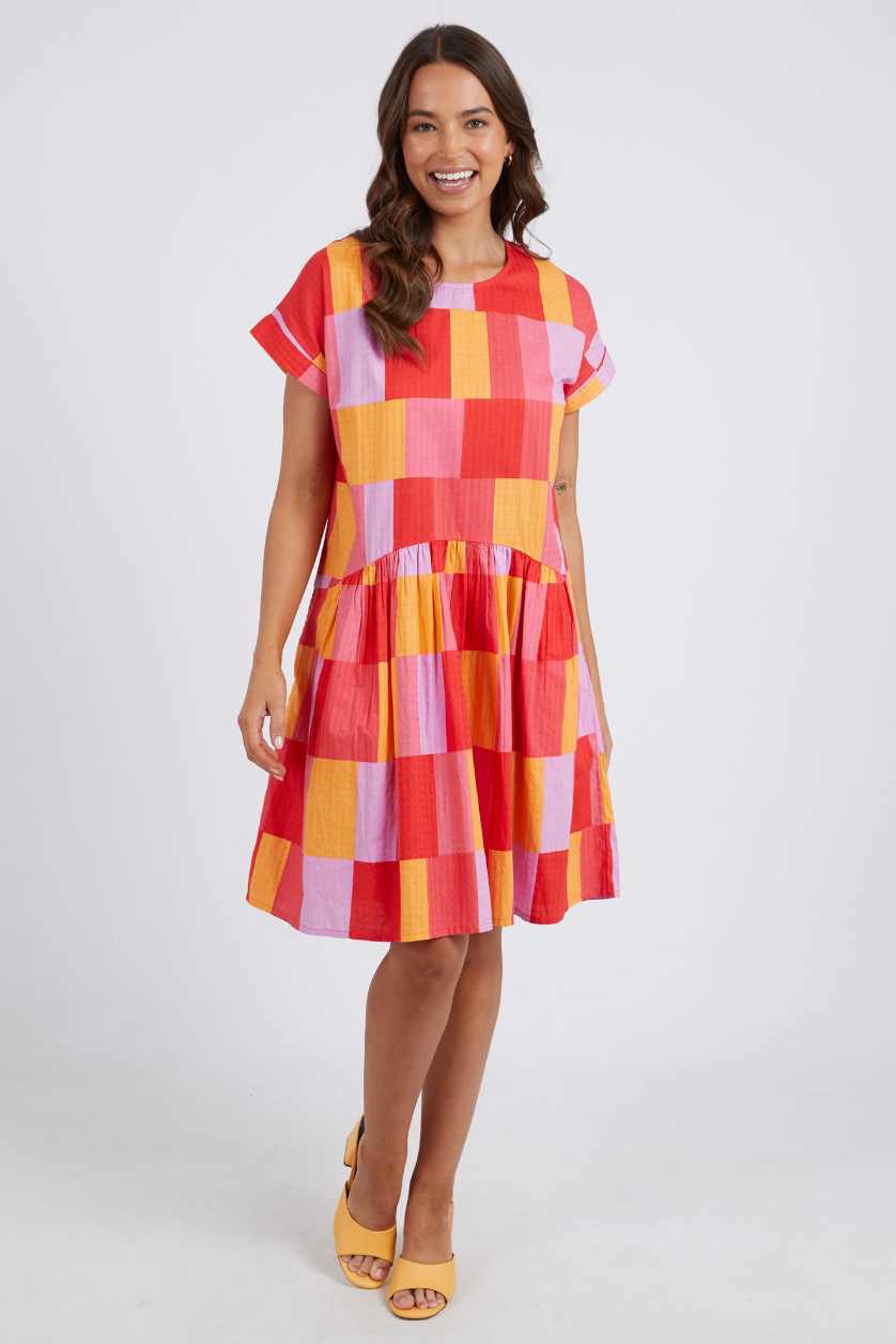 Soleil Check Dress