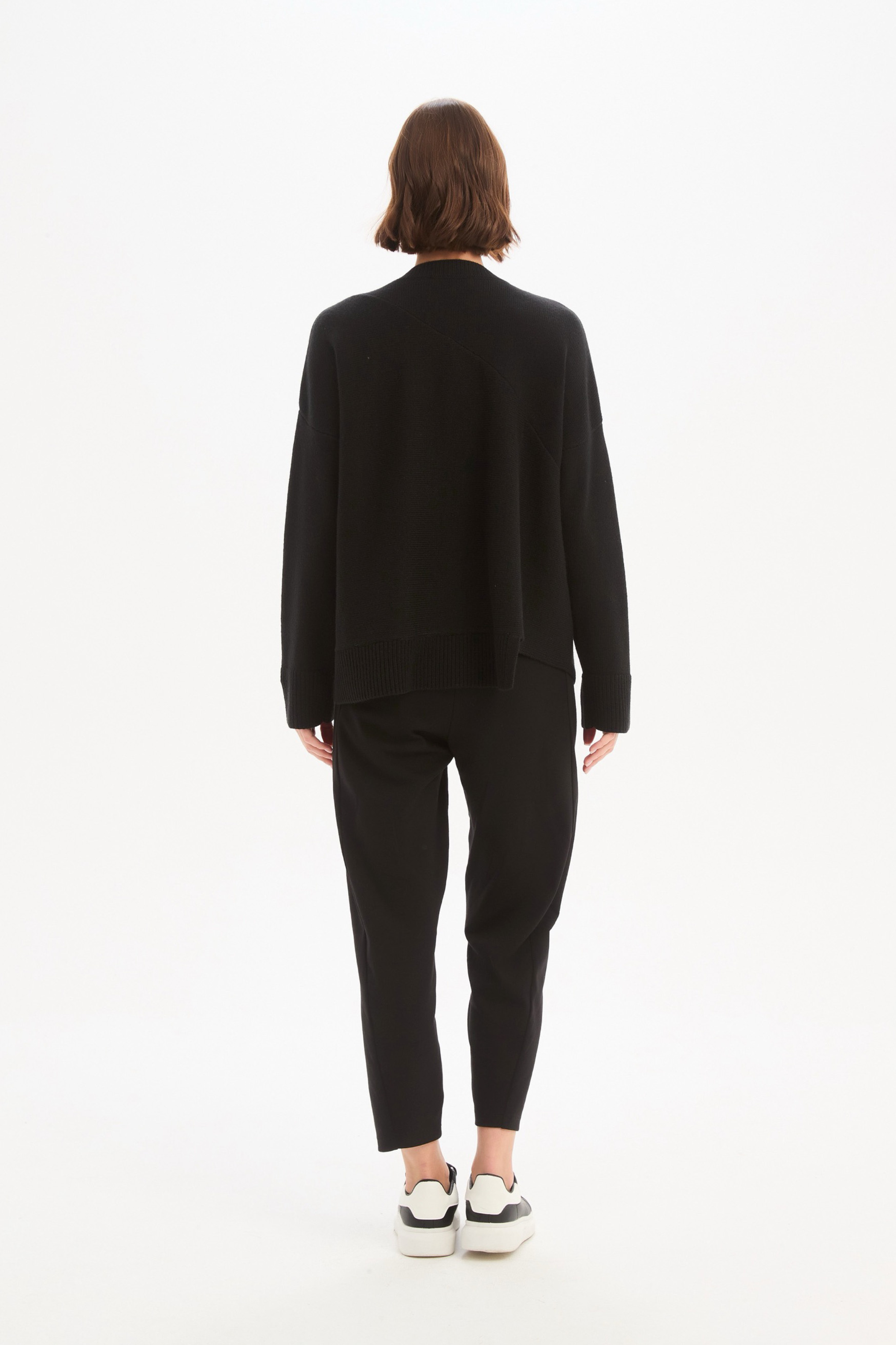 Textured Cuff Knit - Black