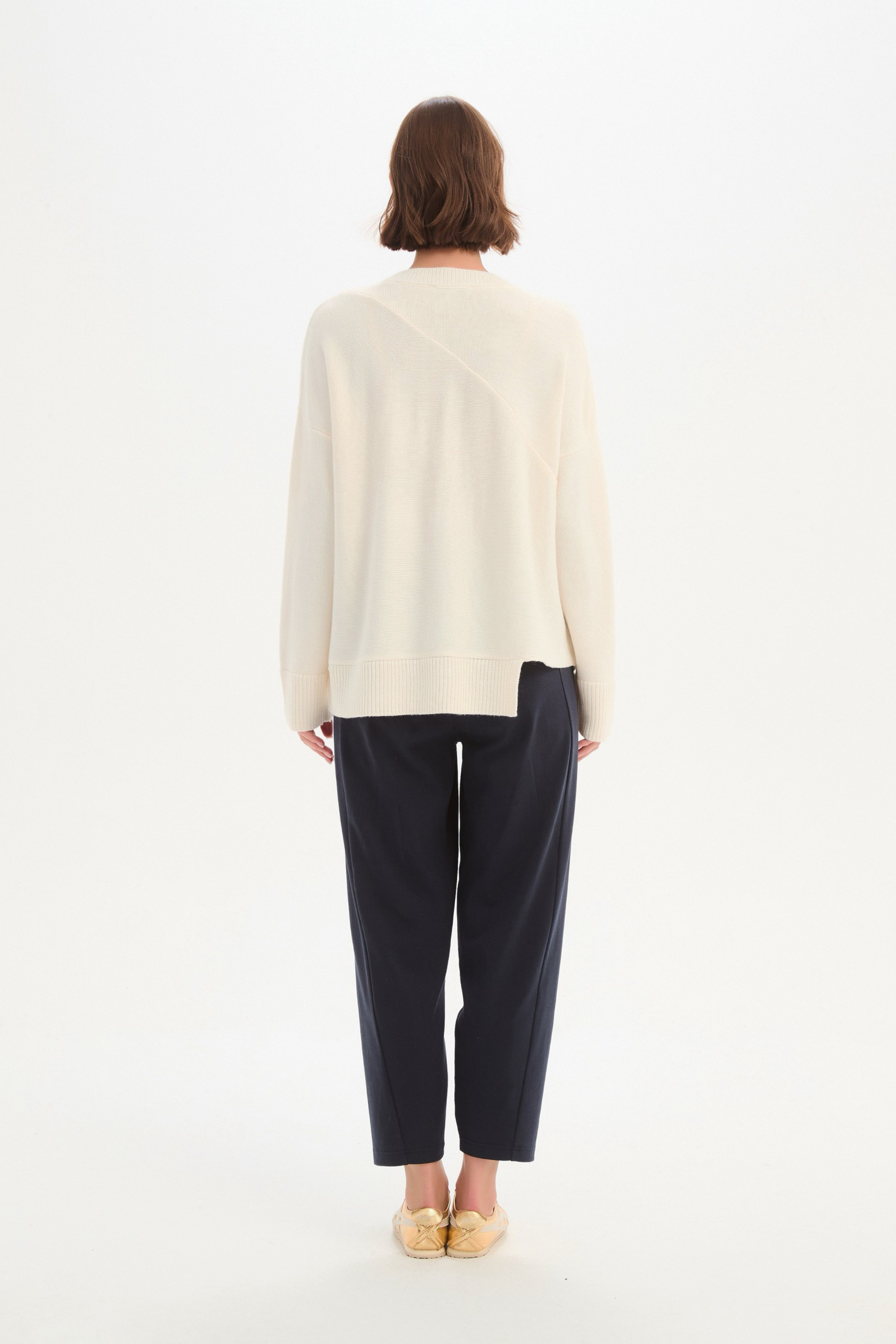 Textured Cuff Knit - Cream