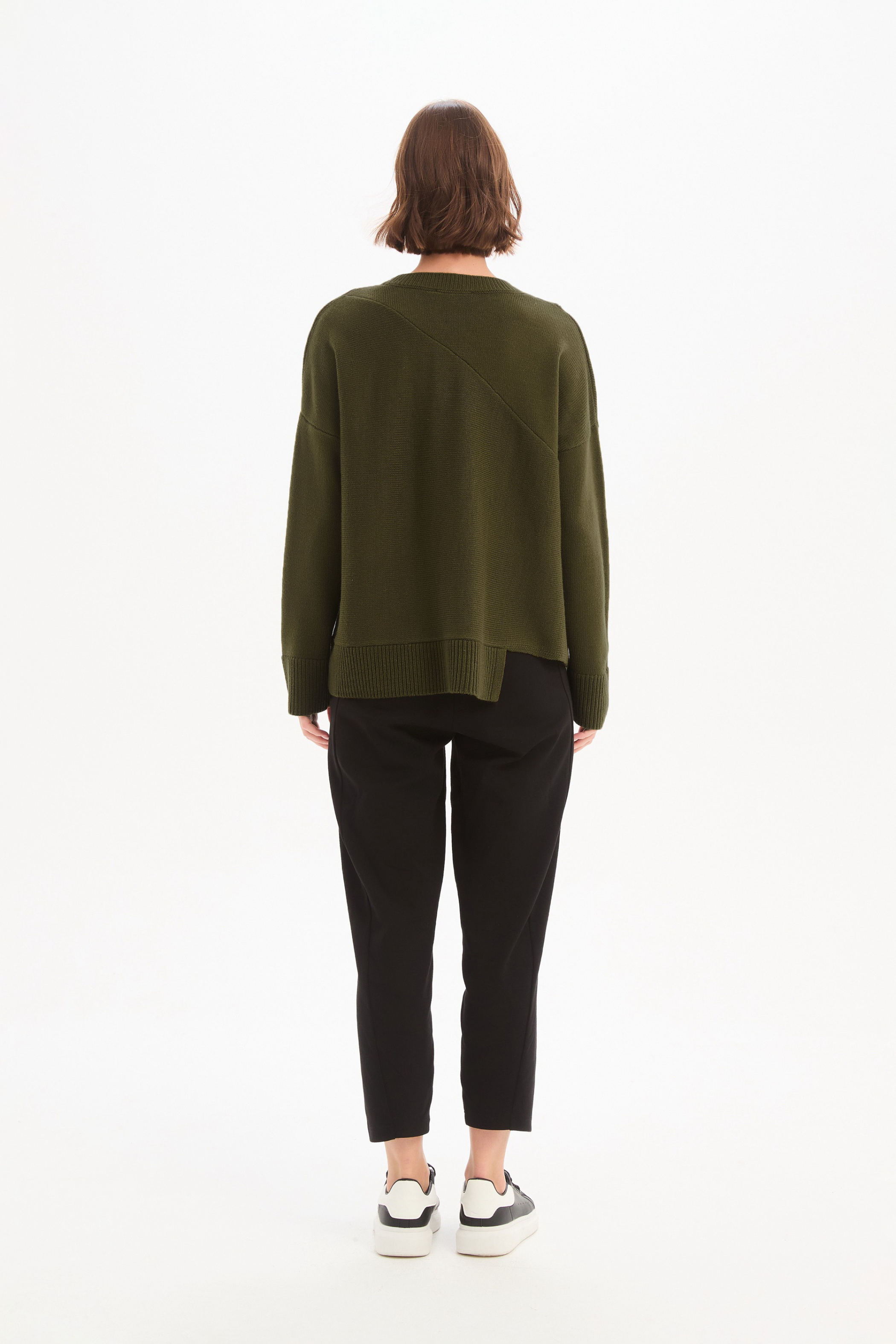 Textured Cuff Knit - Khaki