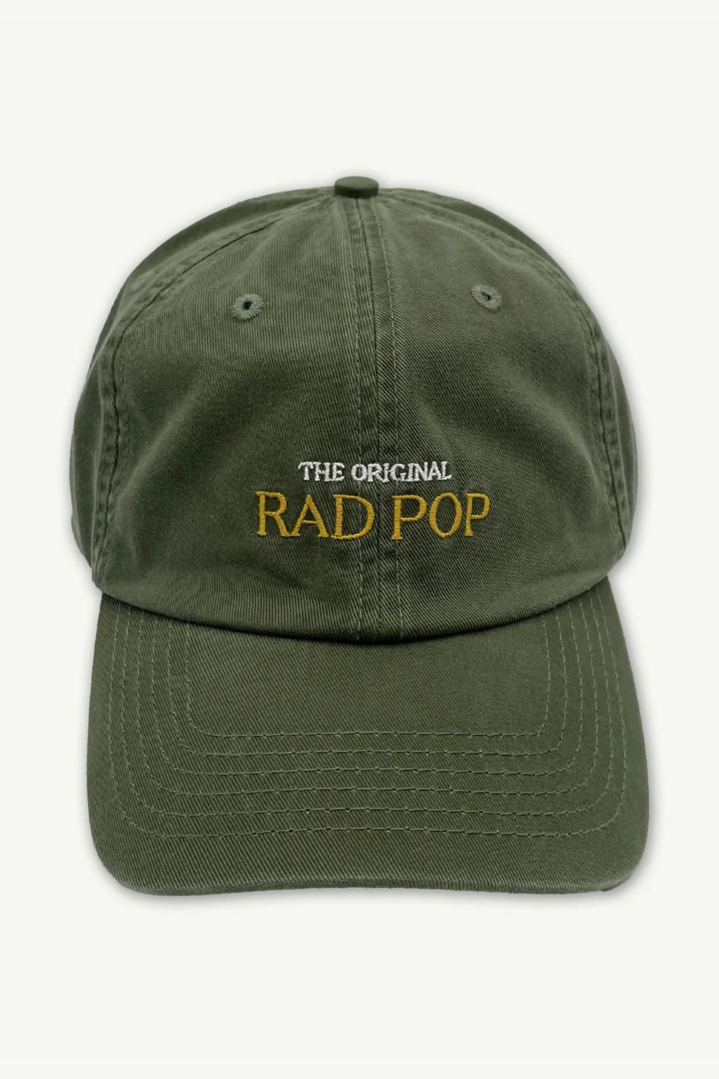 The Original Rad Pop Baseball Cap - Washed Khaki