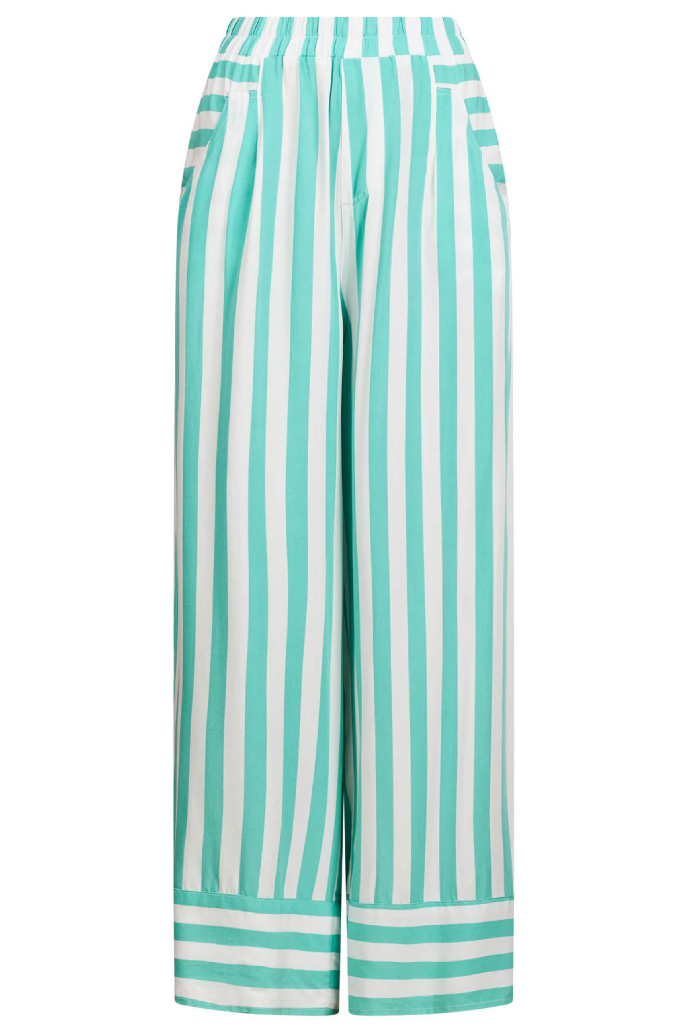 Treville Stripe Pant - Aqua