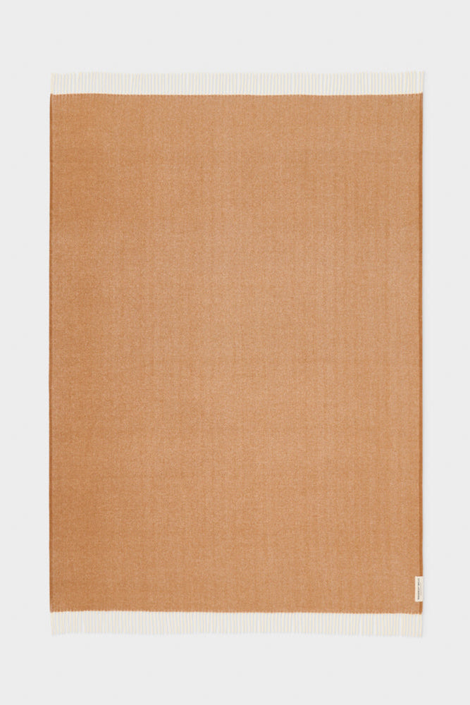 Wool Herringbone Throw - Spice