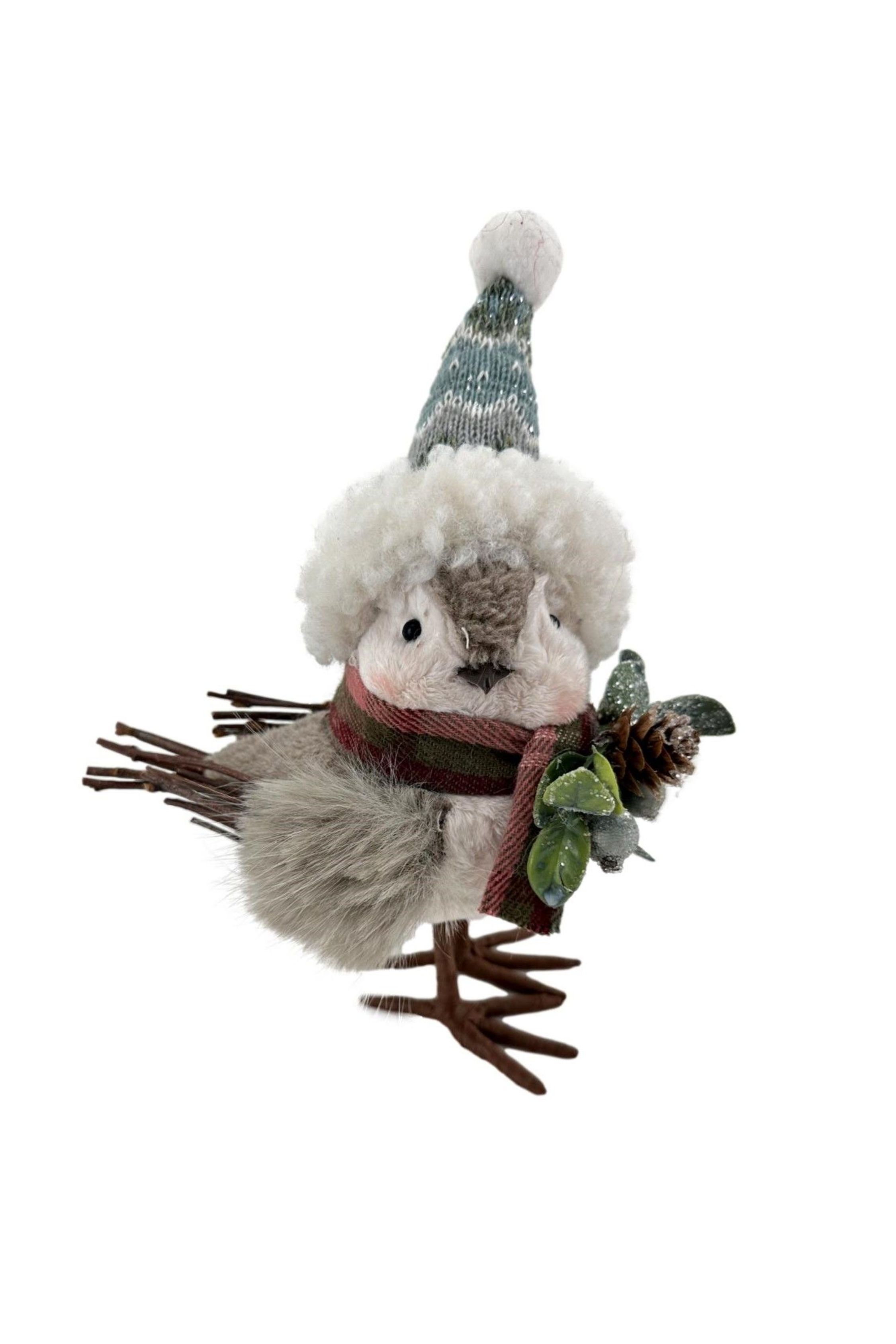 Winter Robin with Pine