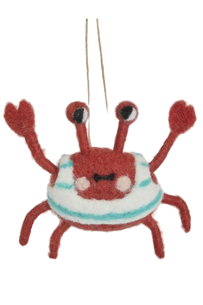 Little Swimmer Hanging Crab Tree Decoration
