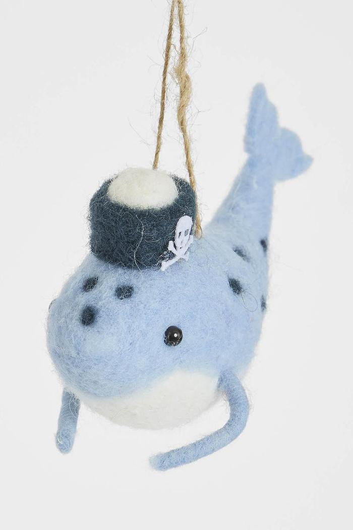 Moby the Whale Hanging Tree Decoration