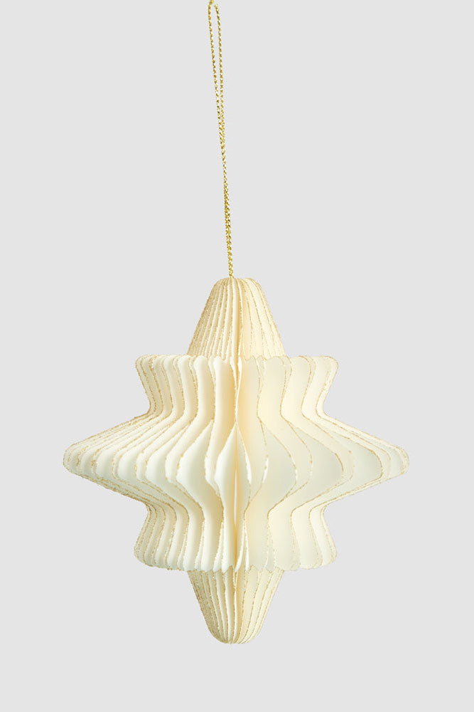 Paper Star Decoration Small White