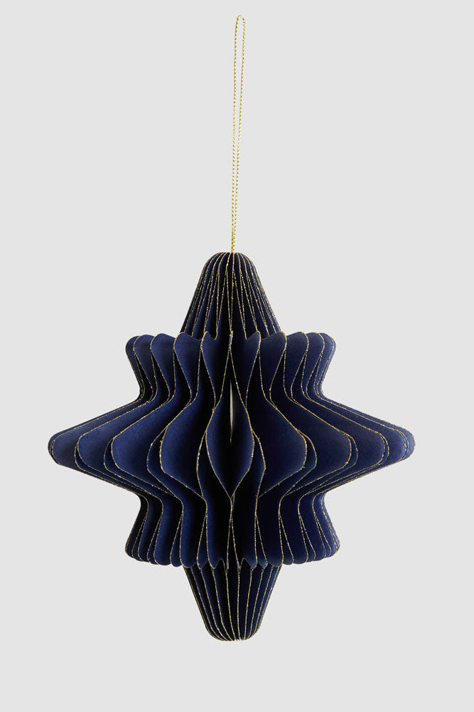 Paper Star Decoration Large Blue