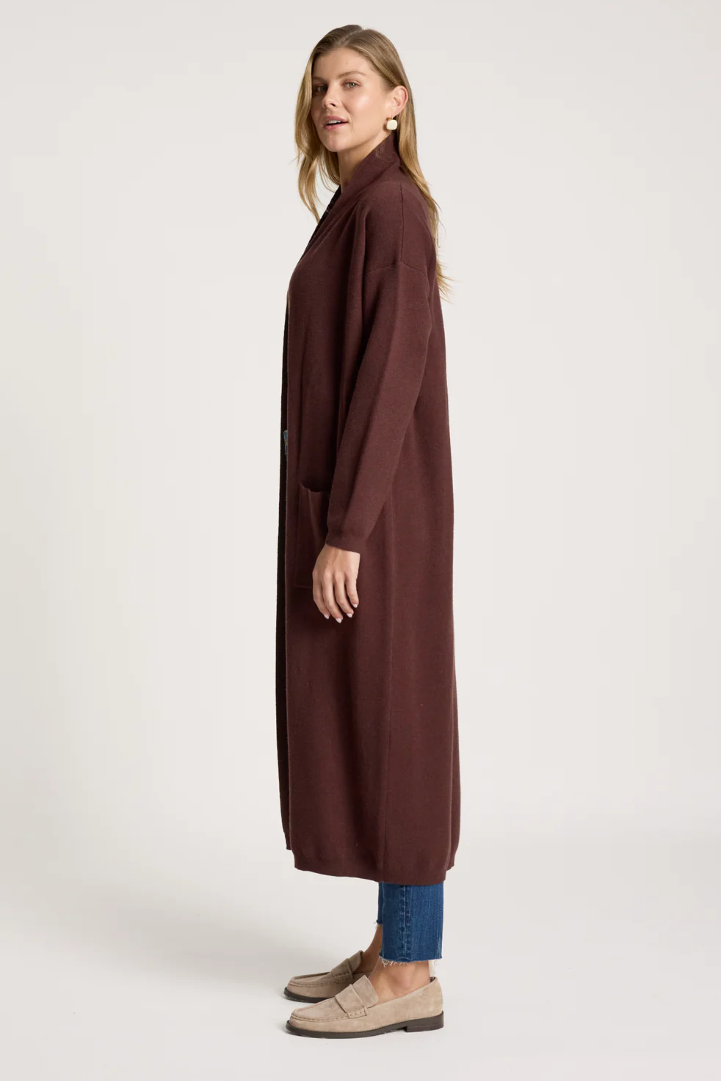 Zala Cardigan - Mahogany