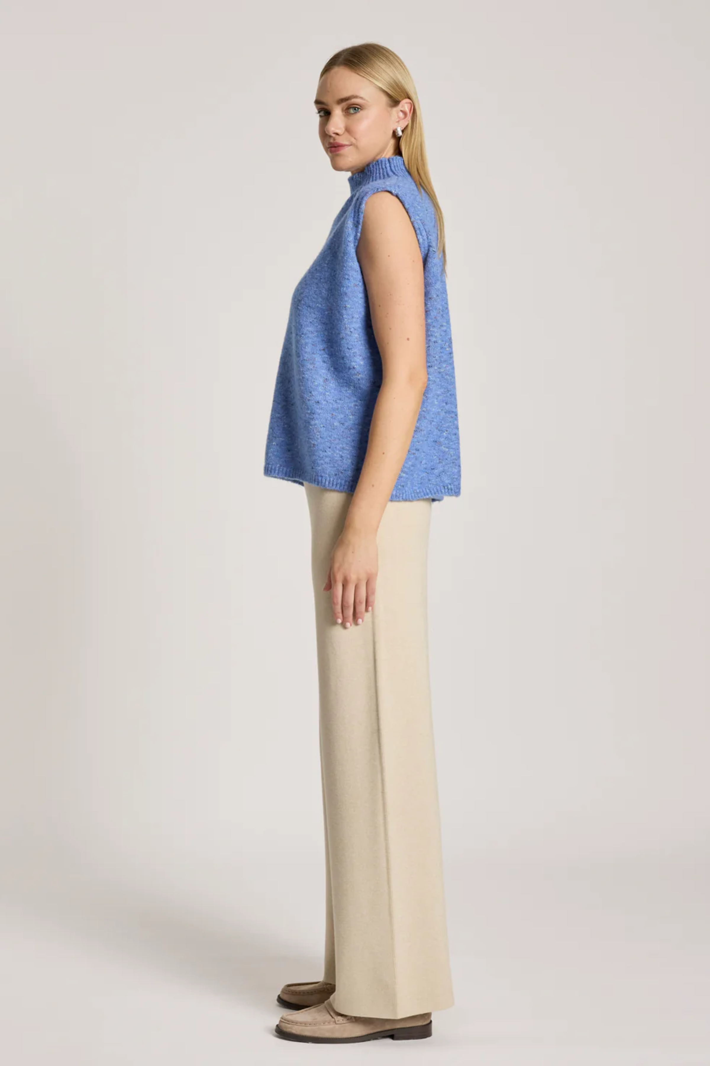 Zarda Knit Vest - Lake