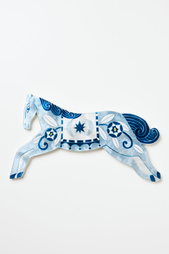 Paloma Wall Art - Blue Horse
