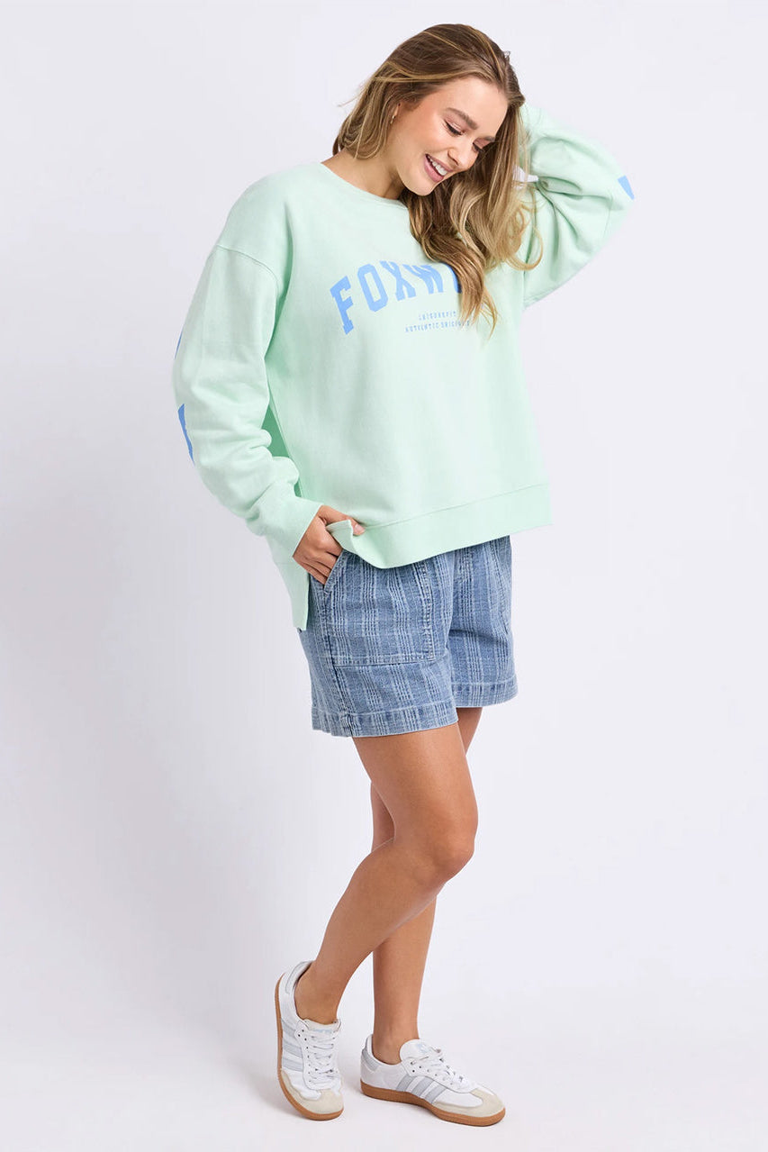 Foxwood Interval Crew - Mint/Bluebell