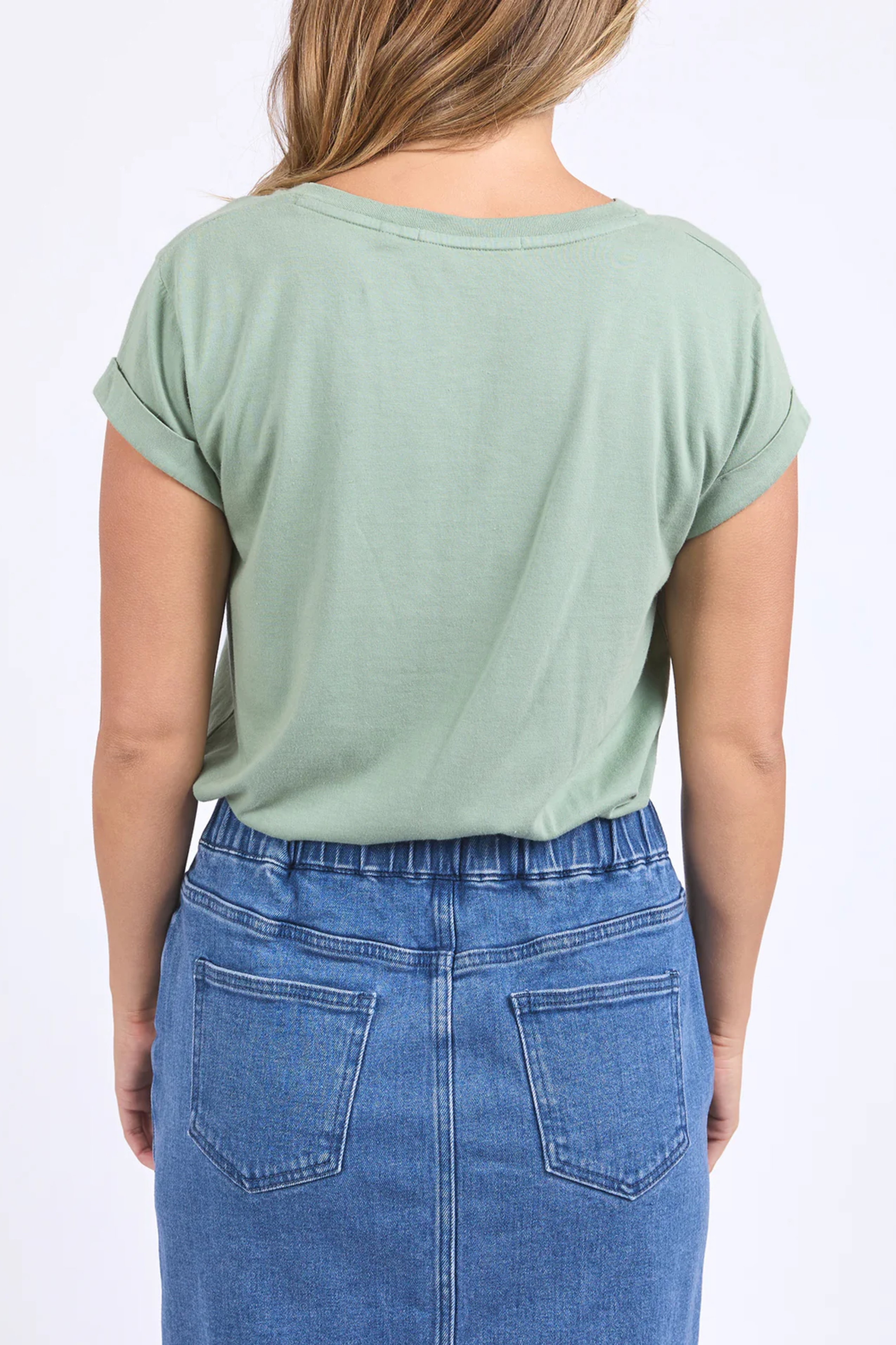 Foxwood Manly Vee Tee - Iceberg Green