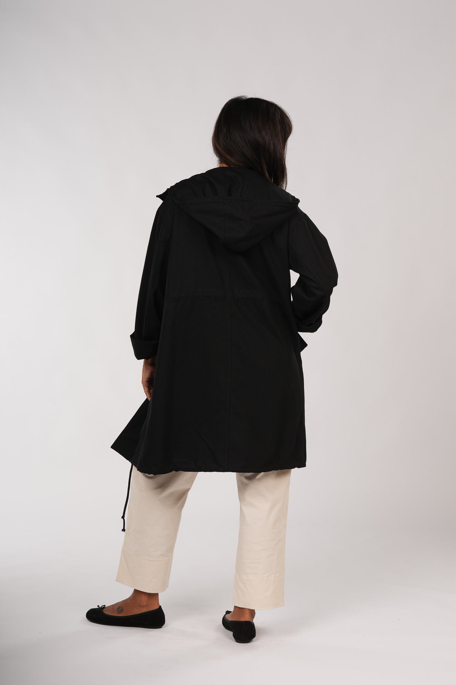 Cotton Drill Anorak - Navy