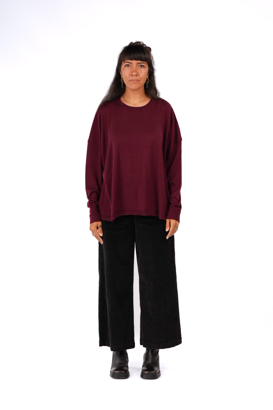 Manuel Australian merino Swaeter - Plum