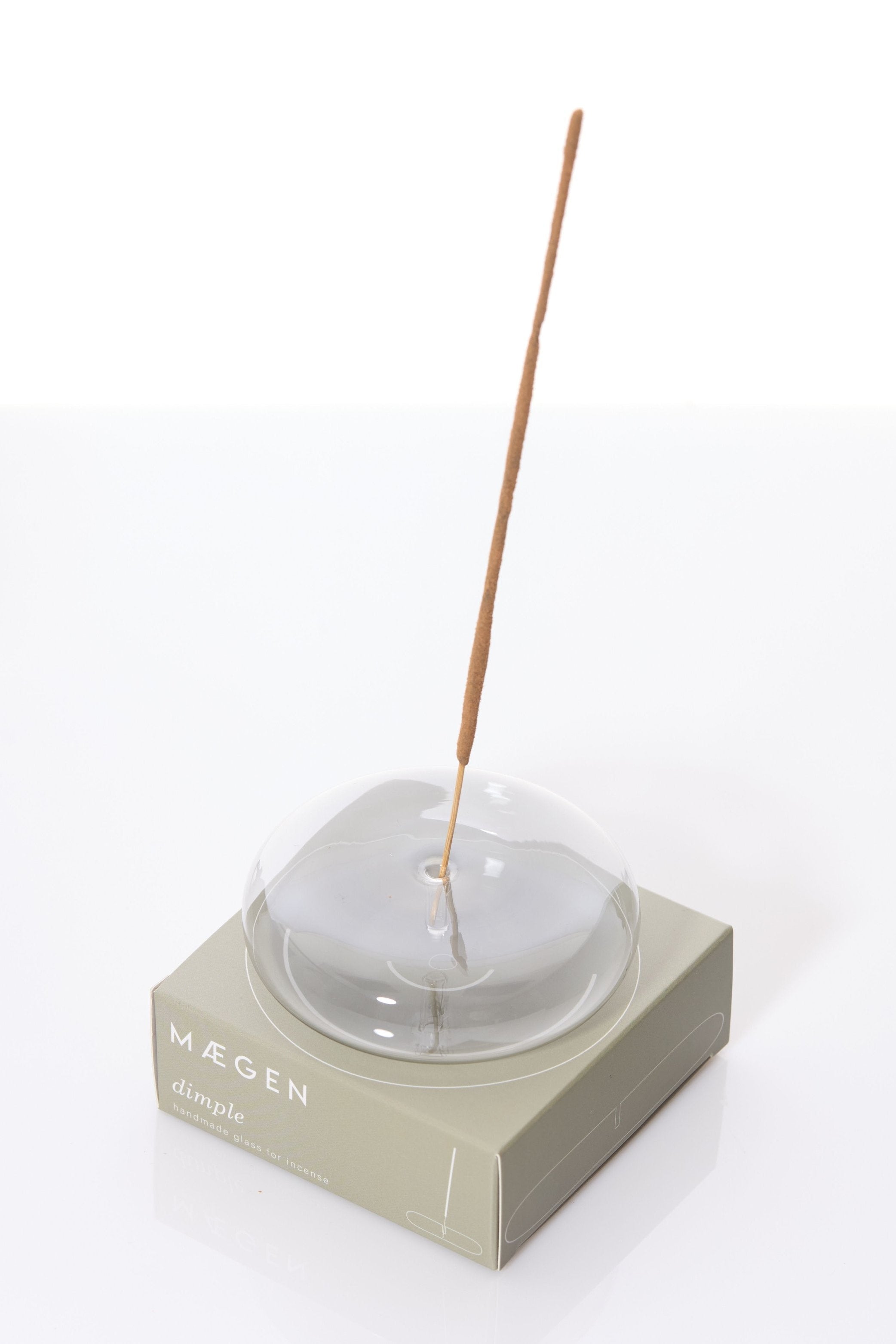 Dimple Hand Blown Glass Incense Holder