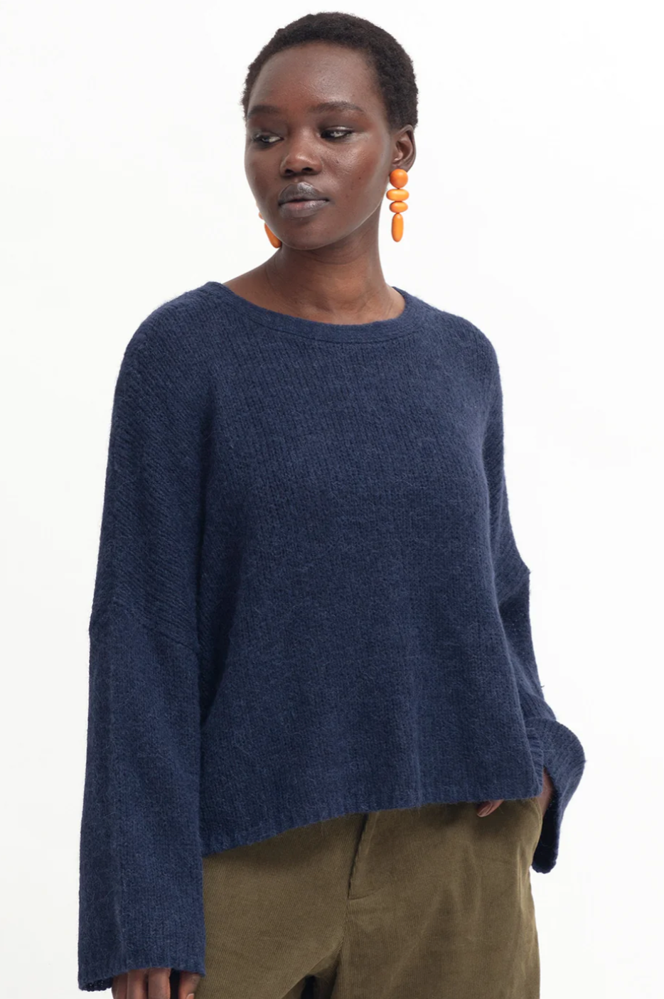 Elk Agna Sweater - Steel Blue