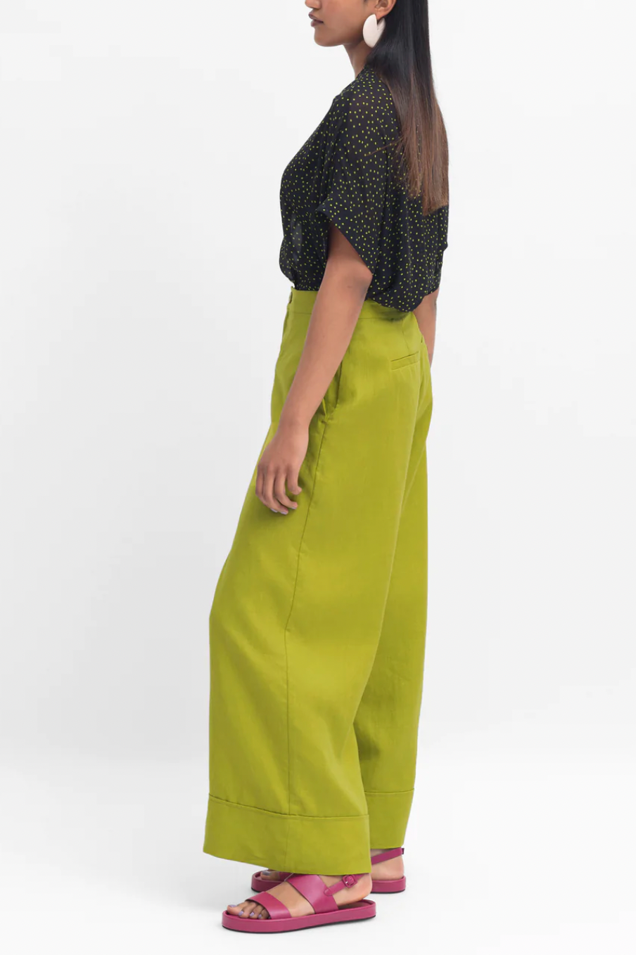 Anneli Light Pant - Lime