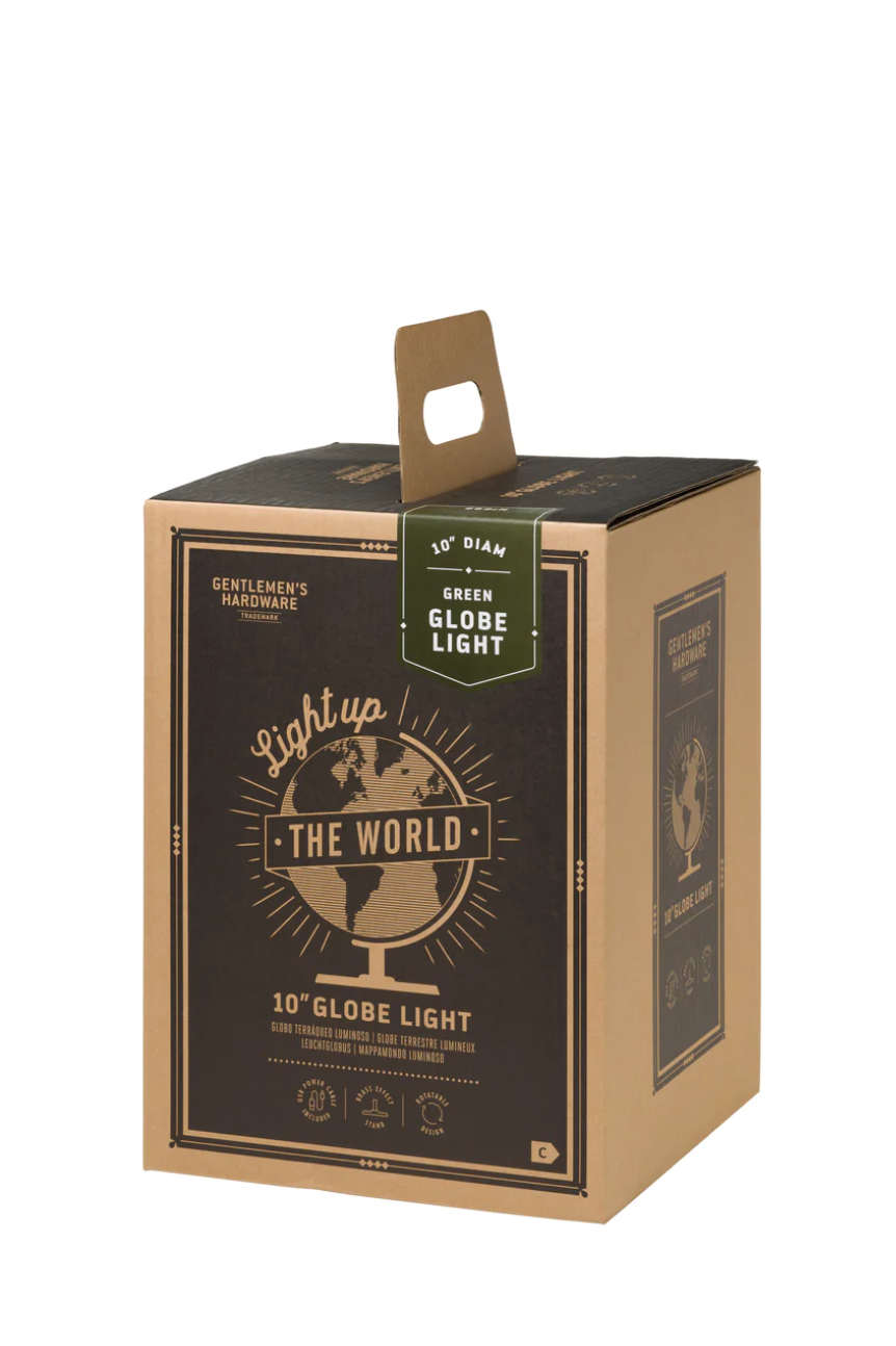 10" Globe Light - Green