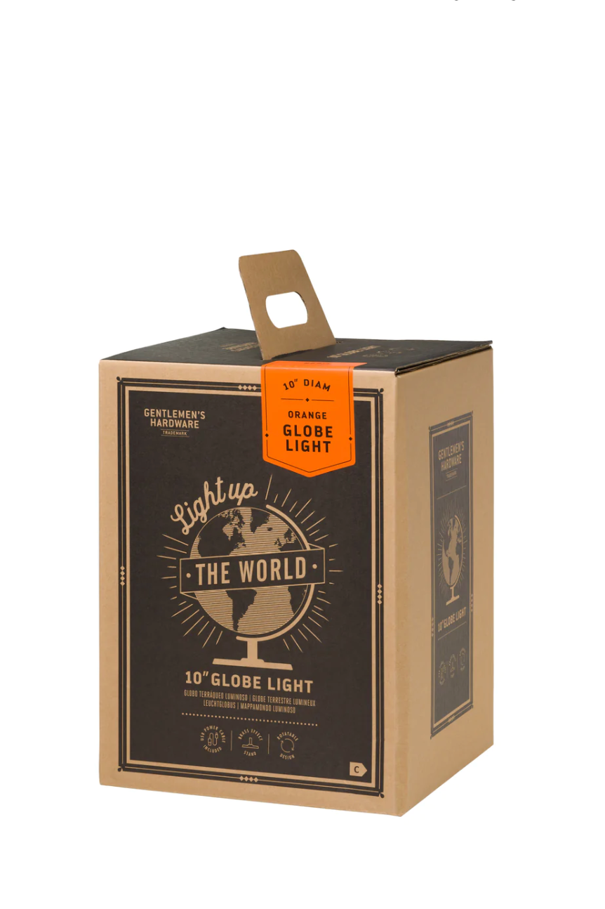 10" Globe Light - Orange