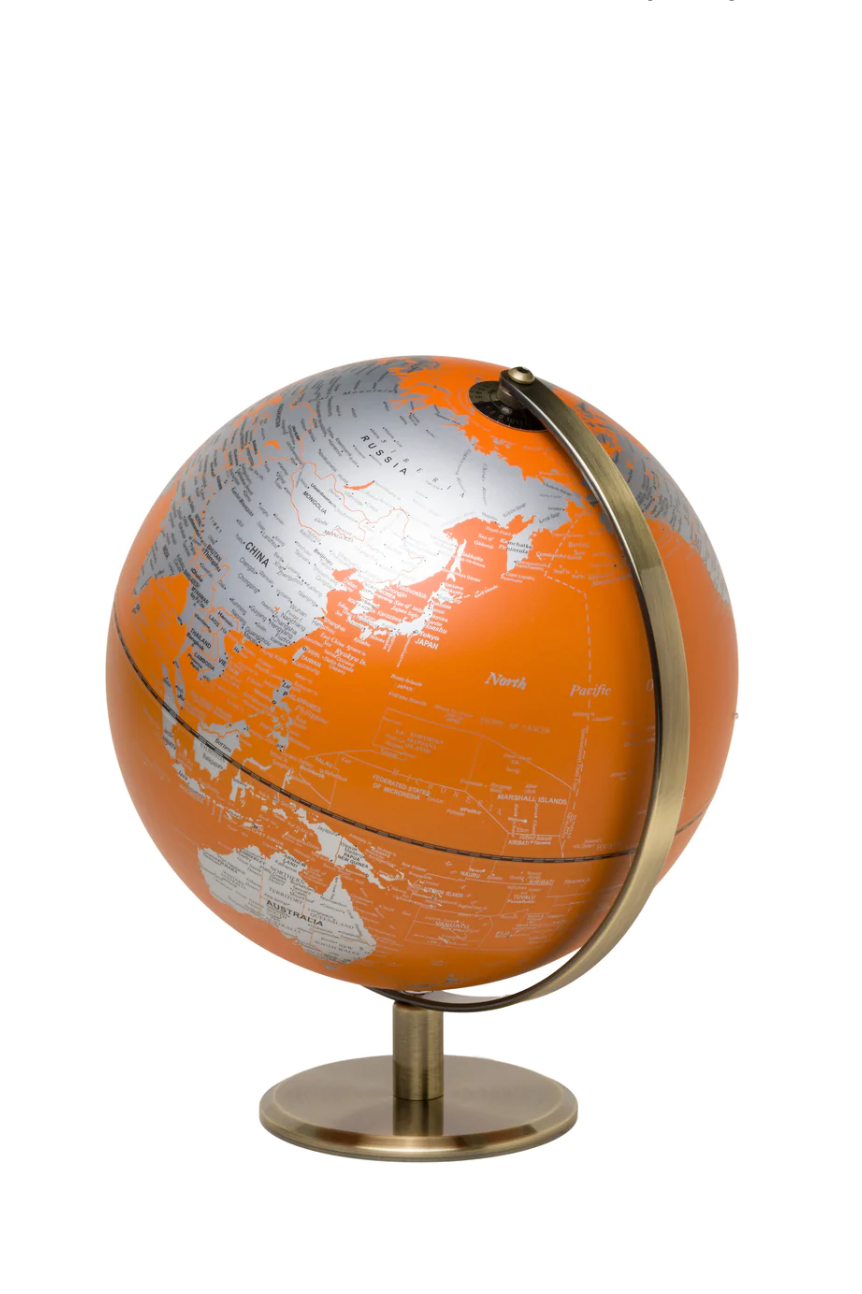 10" Globe Light - Orange