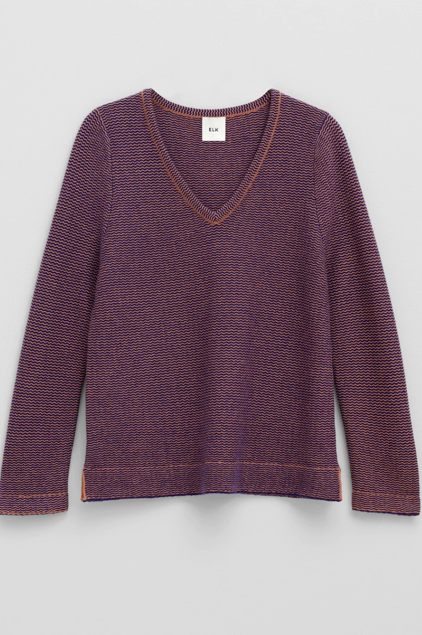 Listra Sweater - Rose/Electric Blue