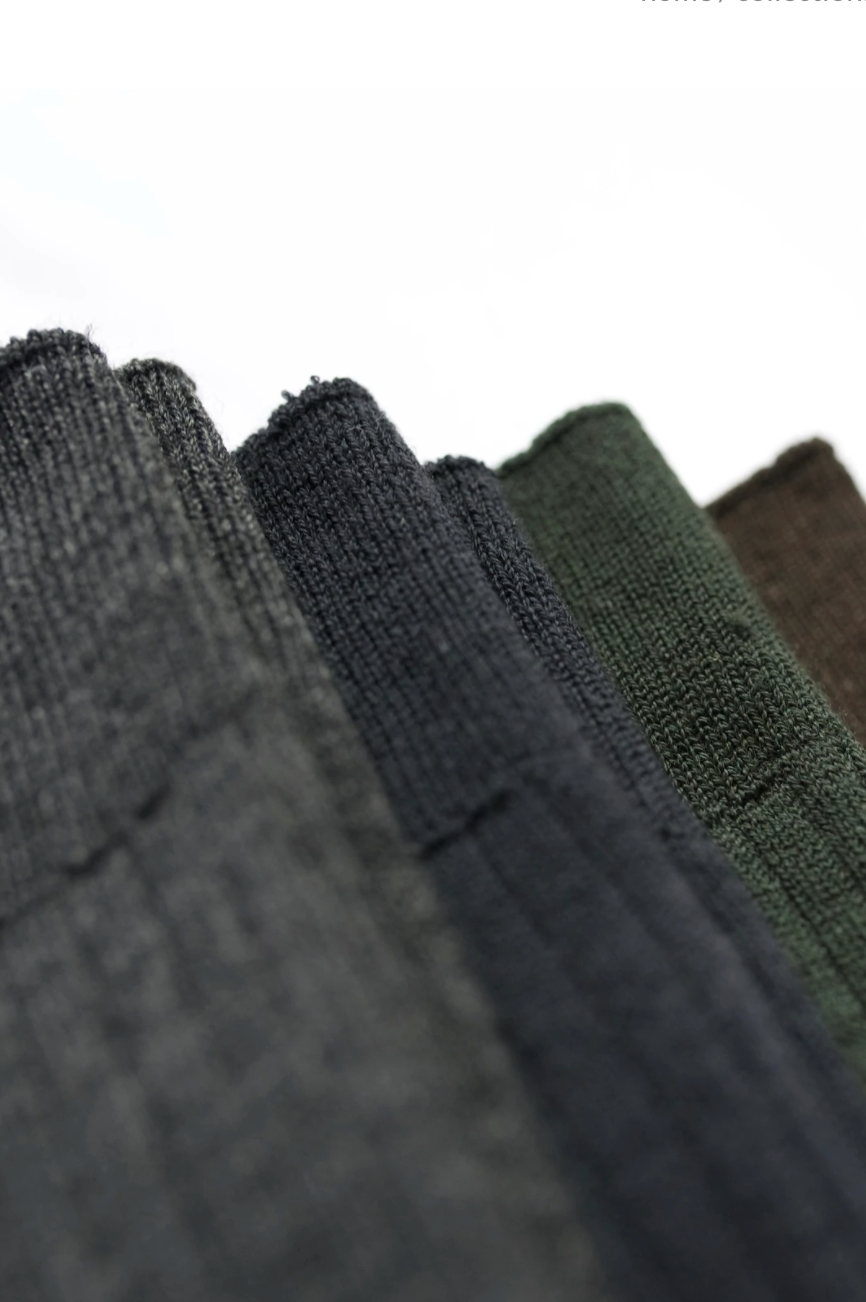 Praha Wool Ribbed Socks