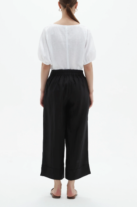 Classic Linen Pant - Black