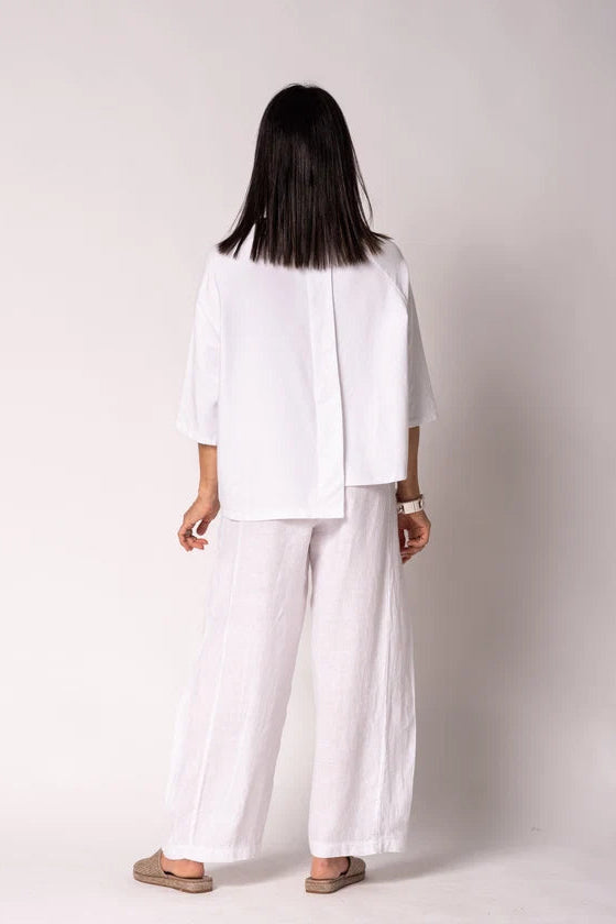 Serenelle Cotton Top - White