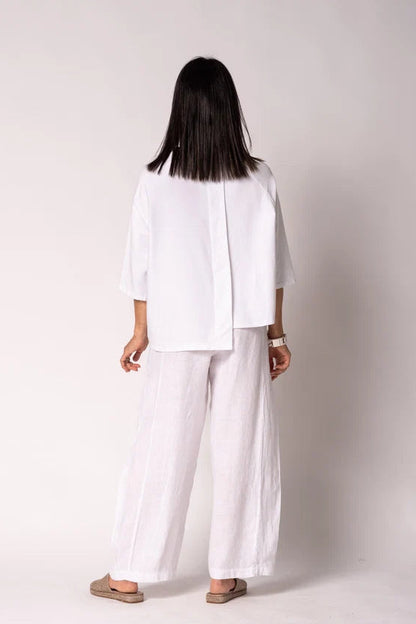 Serenelle Cotton Top - White