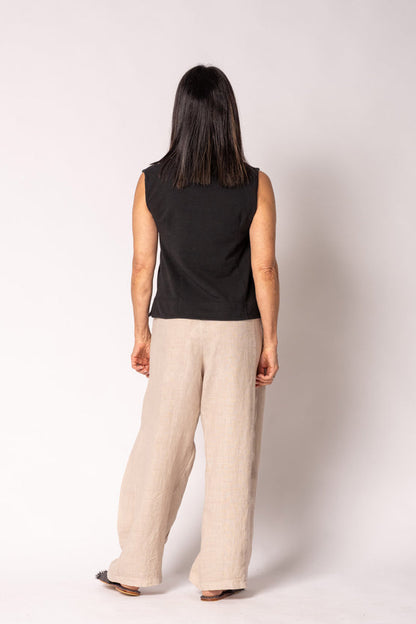 Olenna Linen Pants - Latte
