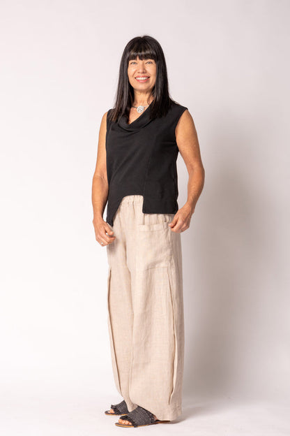 Olenna Linen Pants - Latte