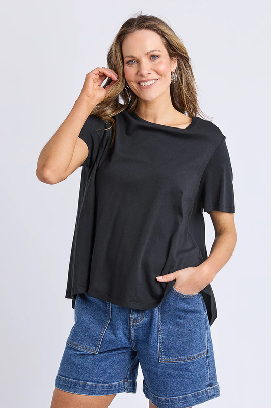 Elm Daisy Tee - Black