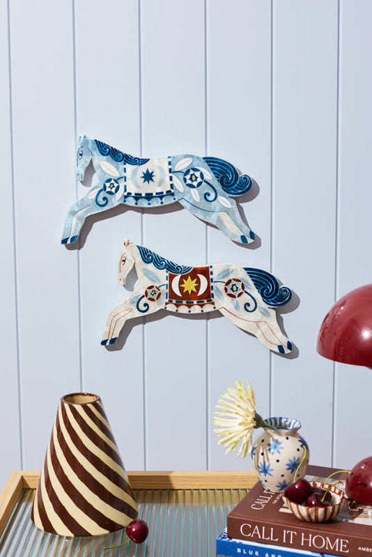 Paloma Wall Art - Blue Horse