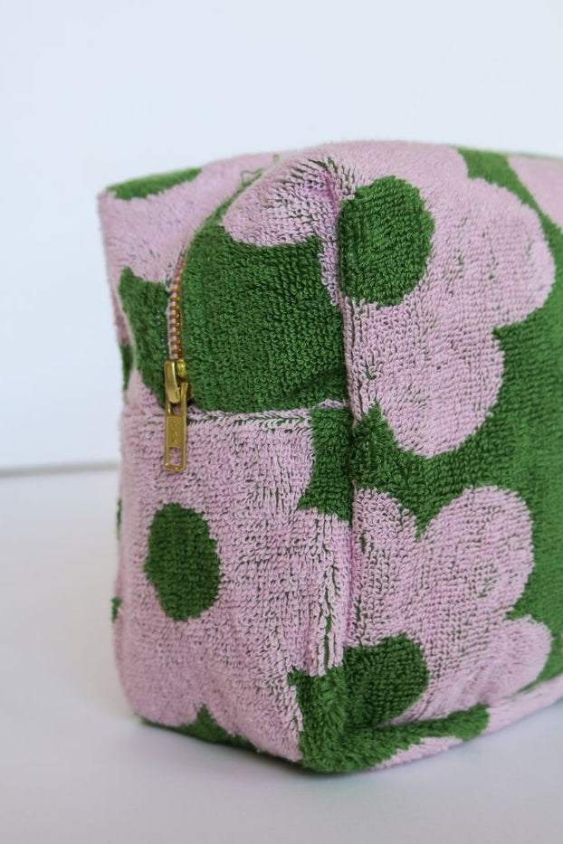 Terry Toiletry Bag - Flowerbed