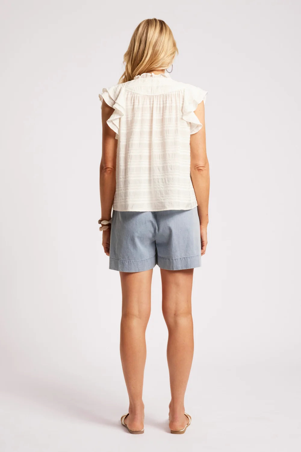 Sovana Frill Tank - White