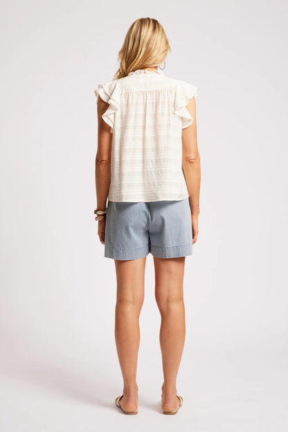Sovana Frill Tank - White