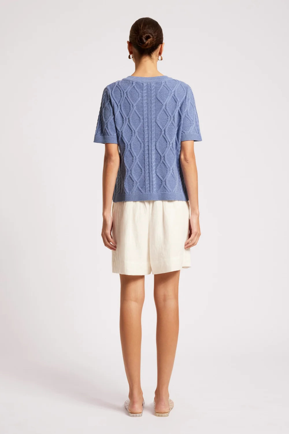 Casa Cable V Knit - Marine