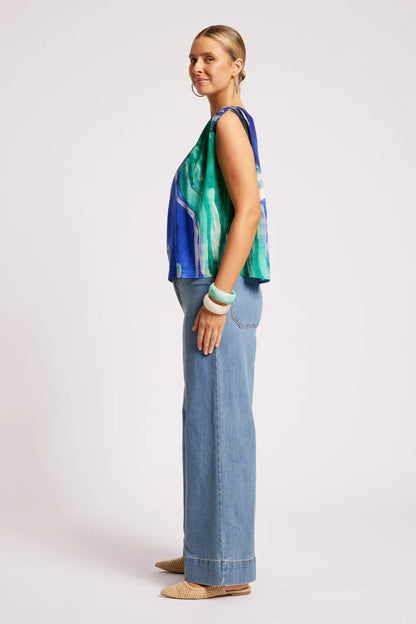 Palmera Top - Seafoam