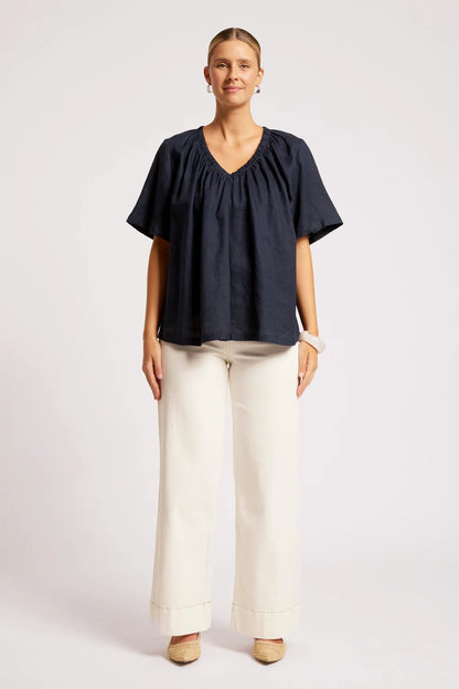 Cove Relaxed Top - Indigo