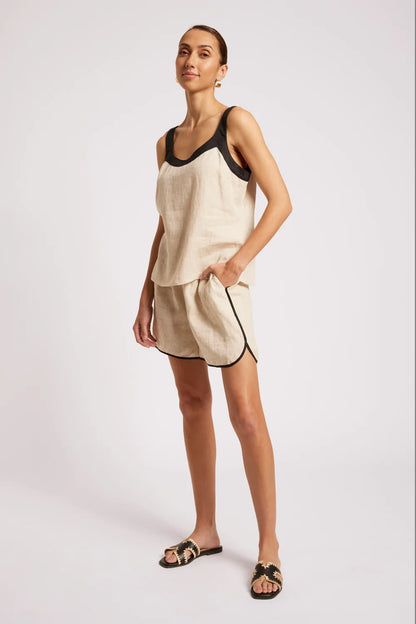 Maris Splice Tank - Tusk / Black
