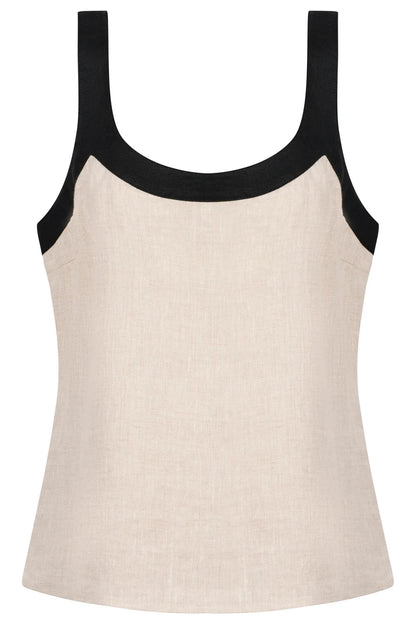 Maris Splice Tank - Tusk / Black